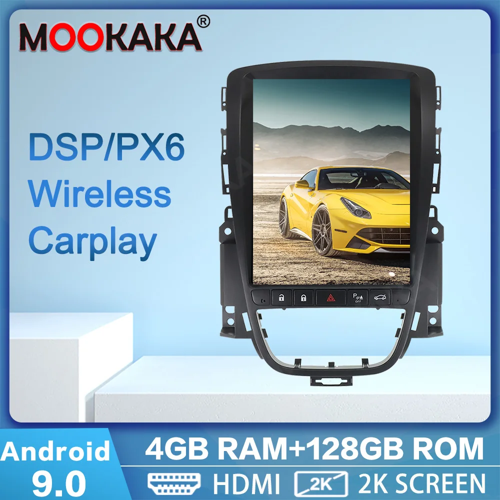 

Автомобильный мультимедийный плеер 128G в стиле Tesla для 2010-2013 OPEL Vauxhall Holden Astra J Android 9,0 GPS Радио Автомобильное стерео головное устройство