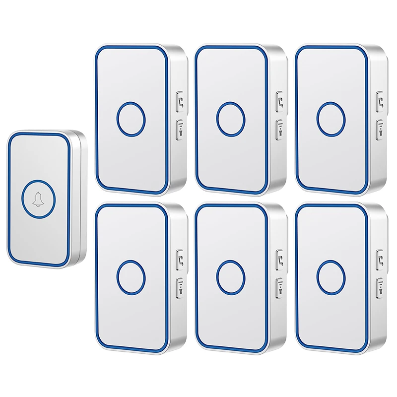 Беспроводной дверной звонок WEMEDA водонепроницаемый 60 мелодий 0 300 дБ диапазон м