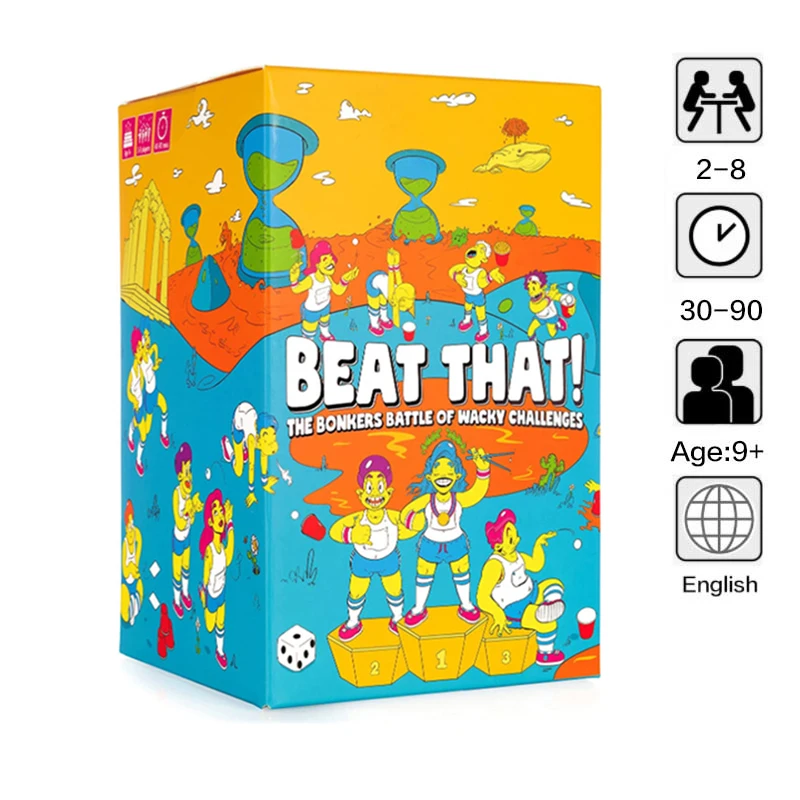 

Casual Card Board Game Beat That The Bonkers Battle Of Wacky Challenges Family-friendly Party Game Cards For Children And Adults