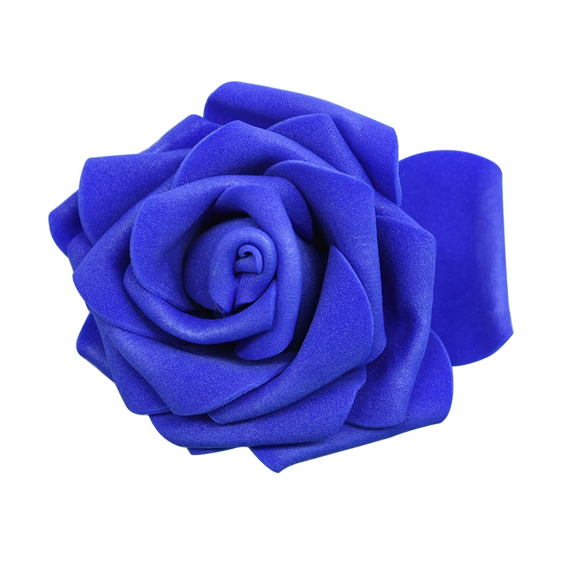 royal blue 30 шт./лот 8 см Искусственный цветок PE поролоновые головки роз для декоративный венок свадебное мероприятие вечерние украшения товары для домашнего сада 9 - Цвет: royal blue