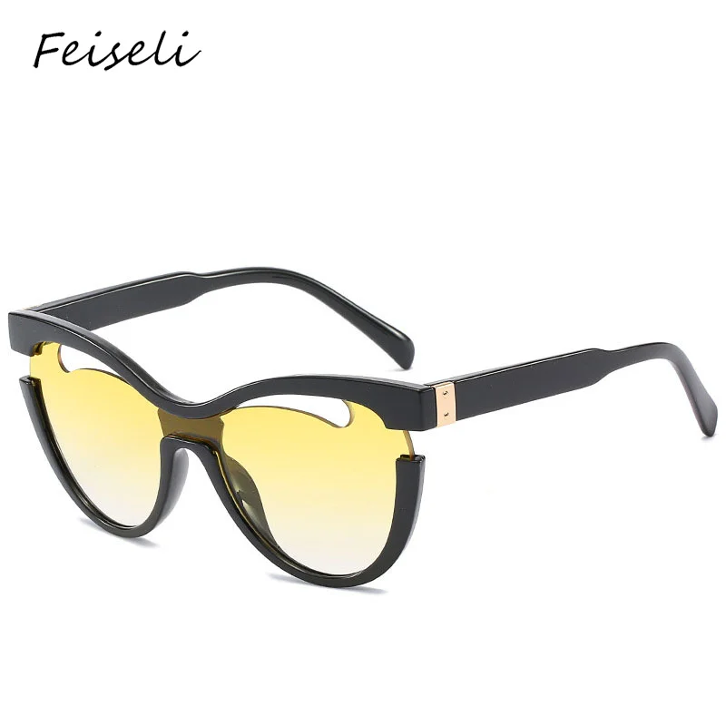 Feiseli уникальный дизайн океан красочные линзы солнцезащитные очки пластиковые