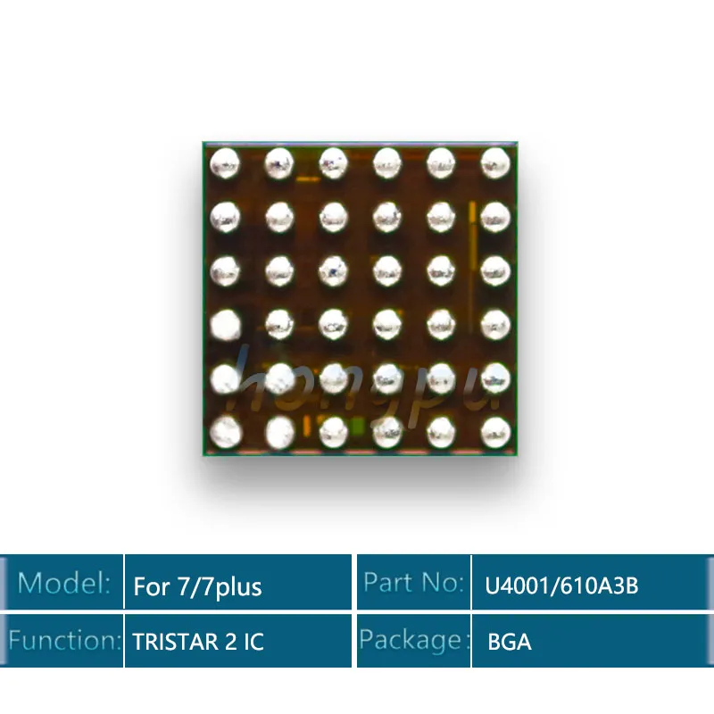 10 шт./лот 610A3B/U4001 U2 IC 36pins для iphone 7/7 plus/7 plus USB зарядное устройство/зарядка TRISTAR 2 Chip |