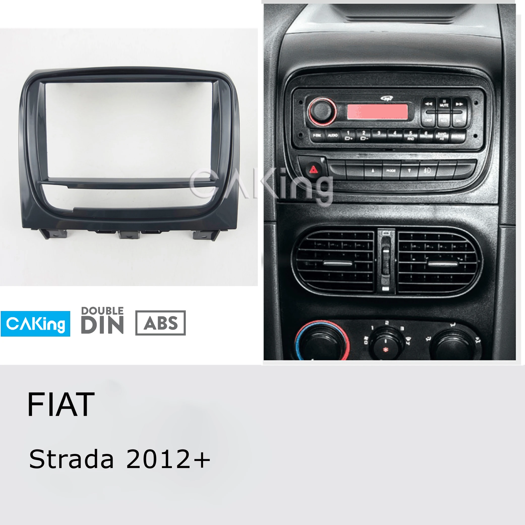Автомобильная радиопанель Fascia Для FIAT Strada 2012 + Fiat Idea 2013-2016 комплект аудиорамы для