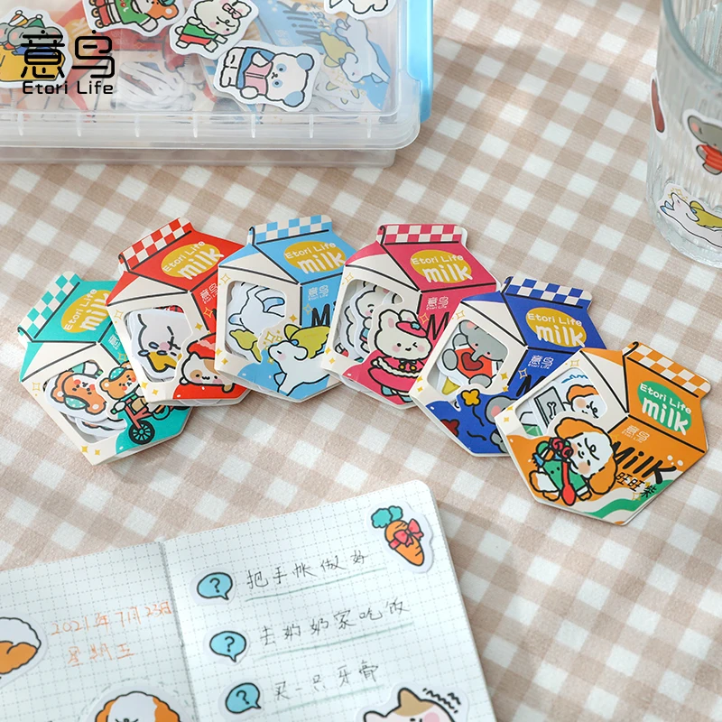 45 шт. декоративные Мультяшные наклейки кролик | Канцтовары для офиса и дома