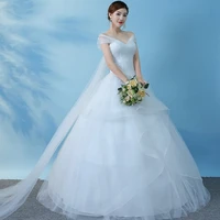 u1037 sweet memory princess cheap simple white light wedding dresses bridal lace up dress women long vestidos girls photo studio