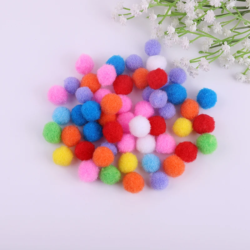 

1Pack Eco-Friendly Color Polypropylene 1~3cm Pom Pom DIY Sewing Supplies Crafts Decorations Garment Accessories