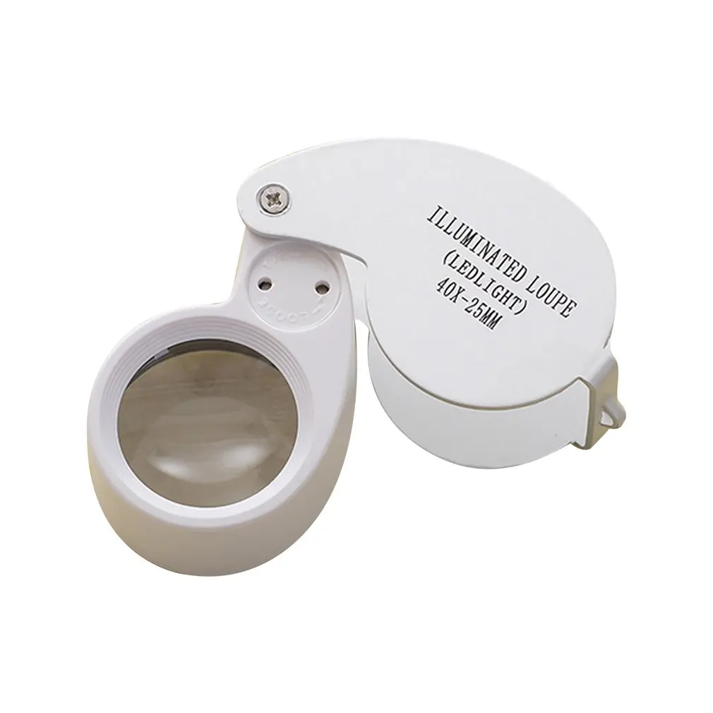 Мини 40X Ювелиры Лупа увеличительное стекло глаз ювелирный магазин серебряные