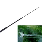 Аксессуары для рыбалки, полый и твердый карбоновый наконечник для удочки, черный цвет