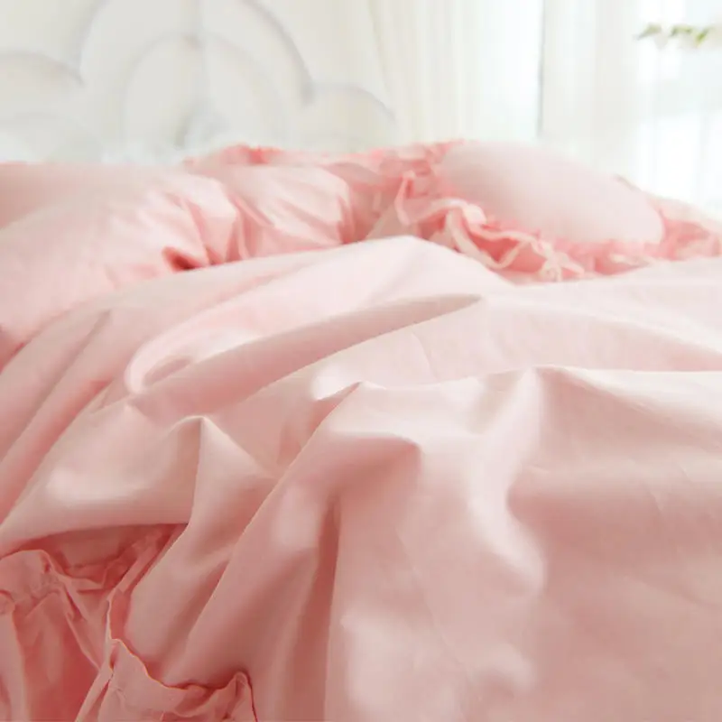 100% хлопковая куртка в Корейском стиле класса люкс принцесса постельное бельё