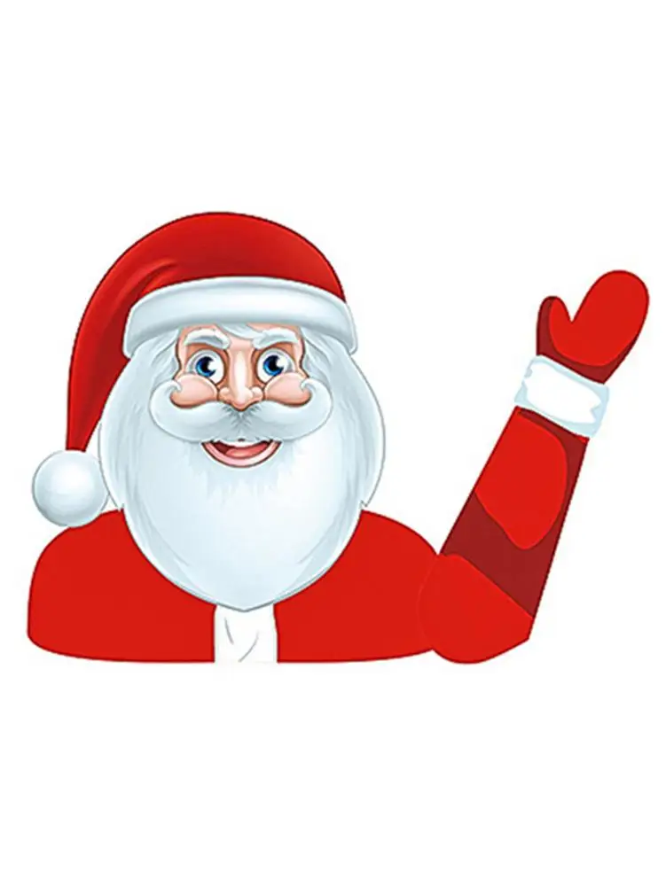 Рождественские наклейки наклейка на задний дворник ветровое стекло