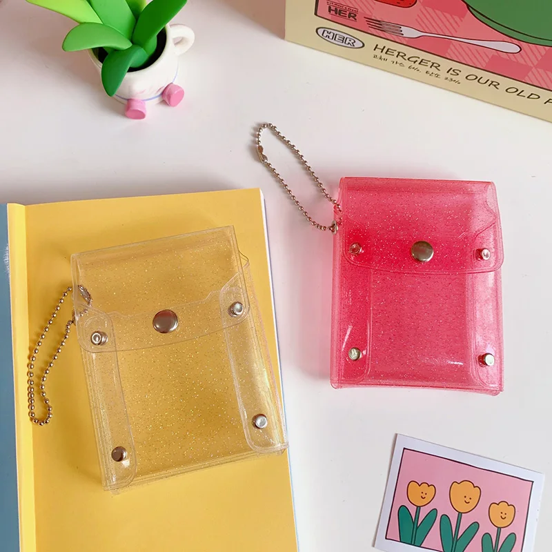 Кошелек для монет с блестками модный прозрачный водонепроницаемый кошелек из