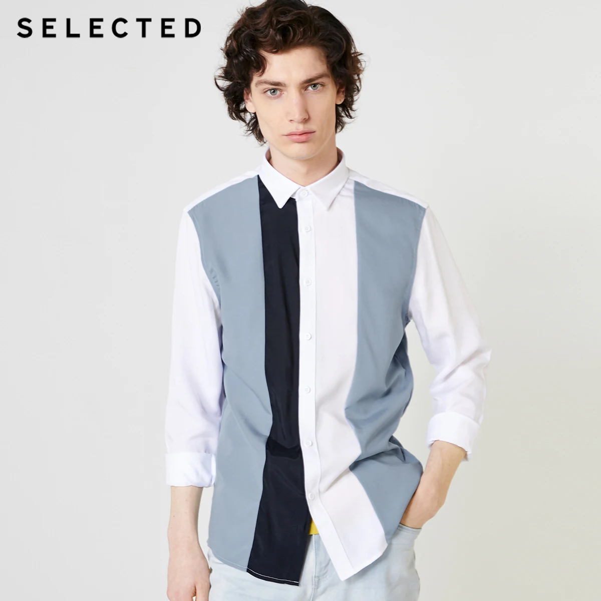 

SELECTED Men's Assorted Colors Business Casual Regular Fit Shirt S|419105569
