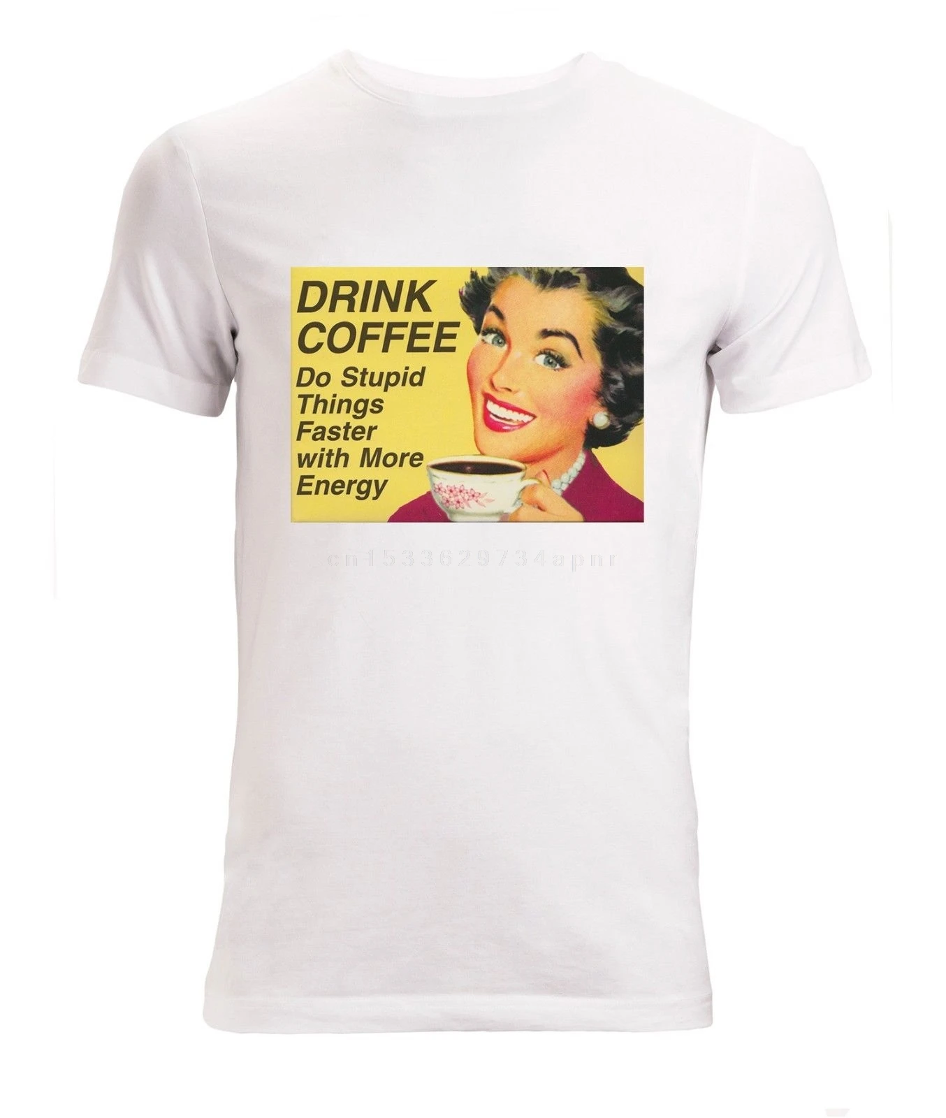 Новая модная крутая Повседневная футболка с надписью Drink Coffee Do Stupid Things Мужская