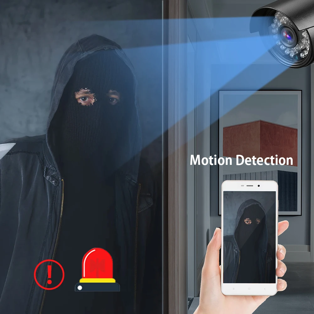 1MP/2MP/5MP Outdoor Waterproof Camera Home Security Wired IP For | Безопасность и защита