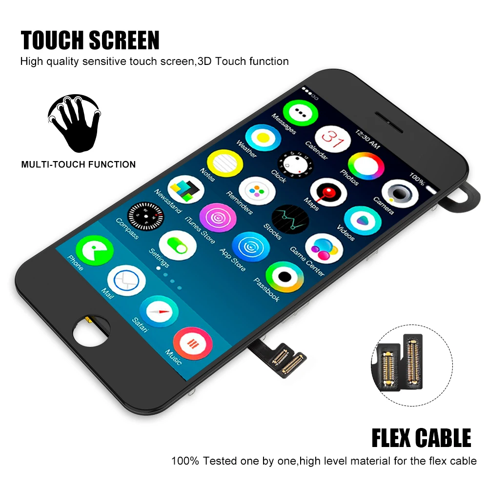 Flylinktech для iPhone 6 Замена ЖК-дисплея 4 7 &quot3D кодирующий преобразователь сенсорного