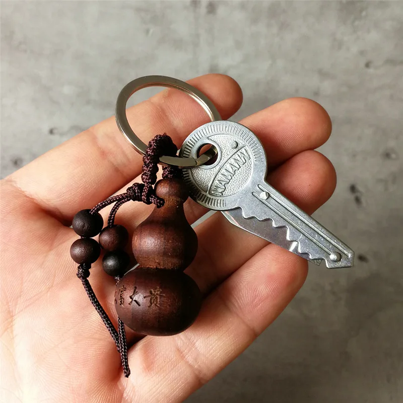 

Mini Unisex Folding Knife Key Ring Portable Kitchen Tool for Cutting Ropes Cartons and Fruits for Daily Carrying Accessories