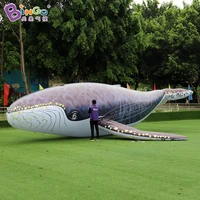 Customized Advertising Inflatable Whale Balloon Humpback Whale Replica For Ocean Theme ParkEvent Show