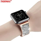 Роскошный Бриллиантовый ремешок для Apple Watch, 45 мм, 41 мм, браслет с блестящим чешским камнем, ремешок для часов iwatch серии 7, 6, 5, 4, 3, 44 мм, 40 мм