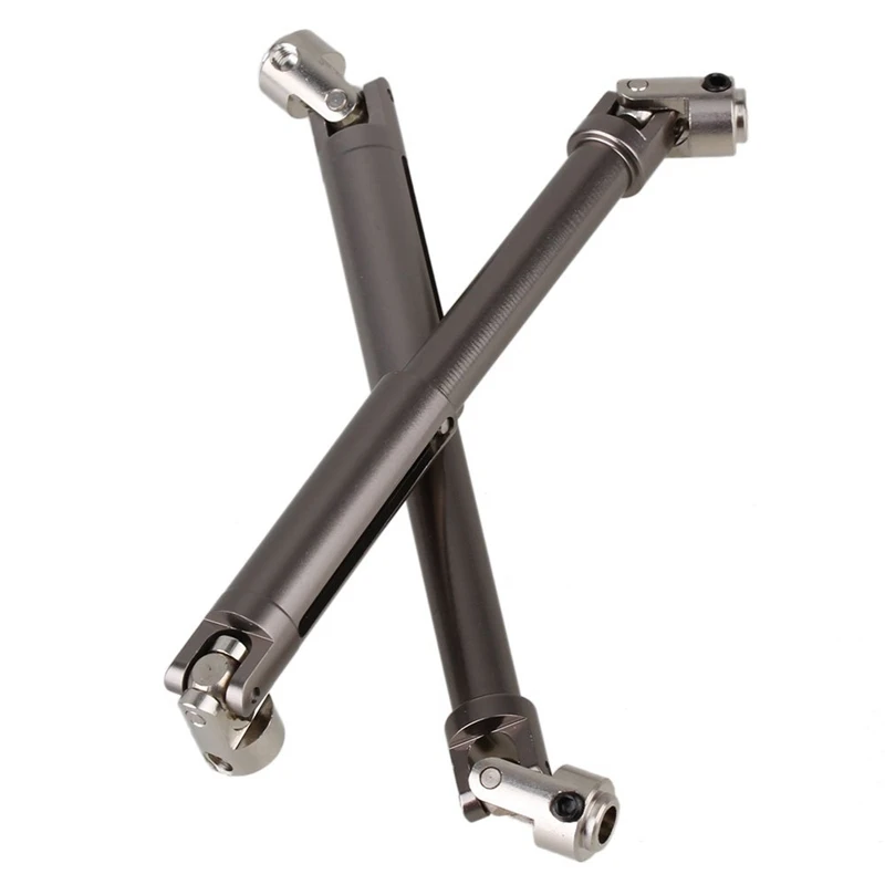 2pcs Titanium Color Universal Aluminium Scx0016 Drive Shaft For Axial Scx10 Electric 4wd Rc1:10 Off-Road Model Car | Электроника