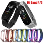 Металлический ремешок для Mi Band 5 4 браслет из нержавеющей стали браслет Miband 4 3 браслет для Mi Band 4 сетчатый ремешок для часов