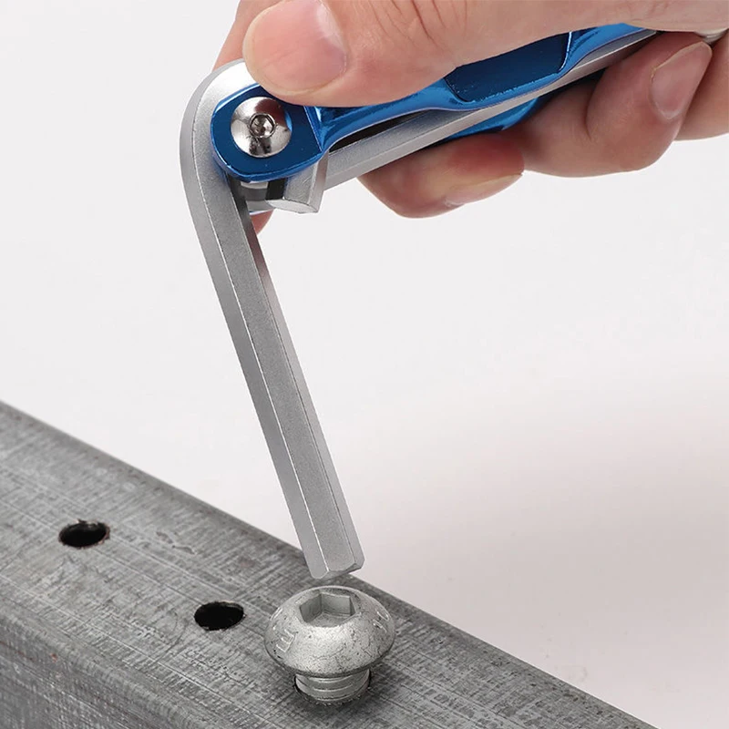 Складной шестигранный ключ металлический метрический портативный комплект