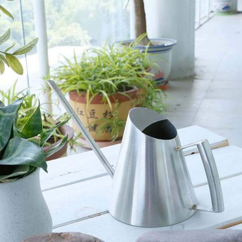 

Hot Stainless Steel Watering Kettle Garden Watering Irrigation Garden Tools Watering Pot Can Potted for Flowers Plants