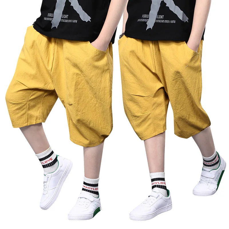 

New 2021 Fashion Boys Bloomers Pant Spring Summer Kids Harem Pants Toddler Clothing Children Loose Trousers Baby Big Boys Bottom