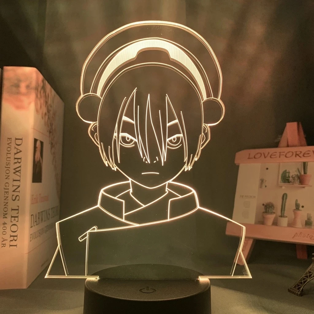 3D Lamp Avatar The Last Airbender Toph Beifong for Home Decor Birthday Gift Led Night Light Avatar Room Decor Light Toph Beifong