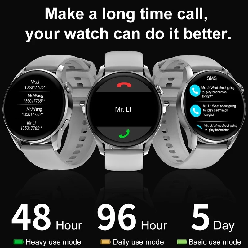 

DT3 Smart Watch 1.36 inch IP68 Waterproof ECG PPG Heart Rate 390*390 HD 100 DIY Watch Face Bluetooth Call / Music Smart watch