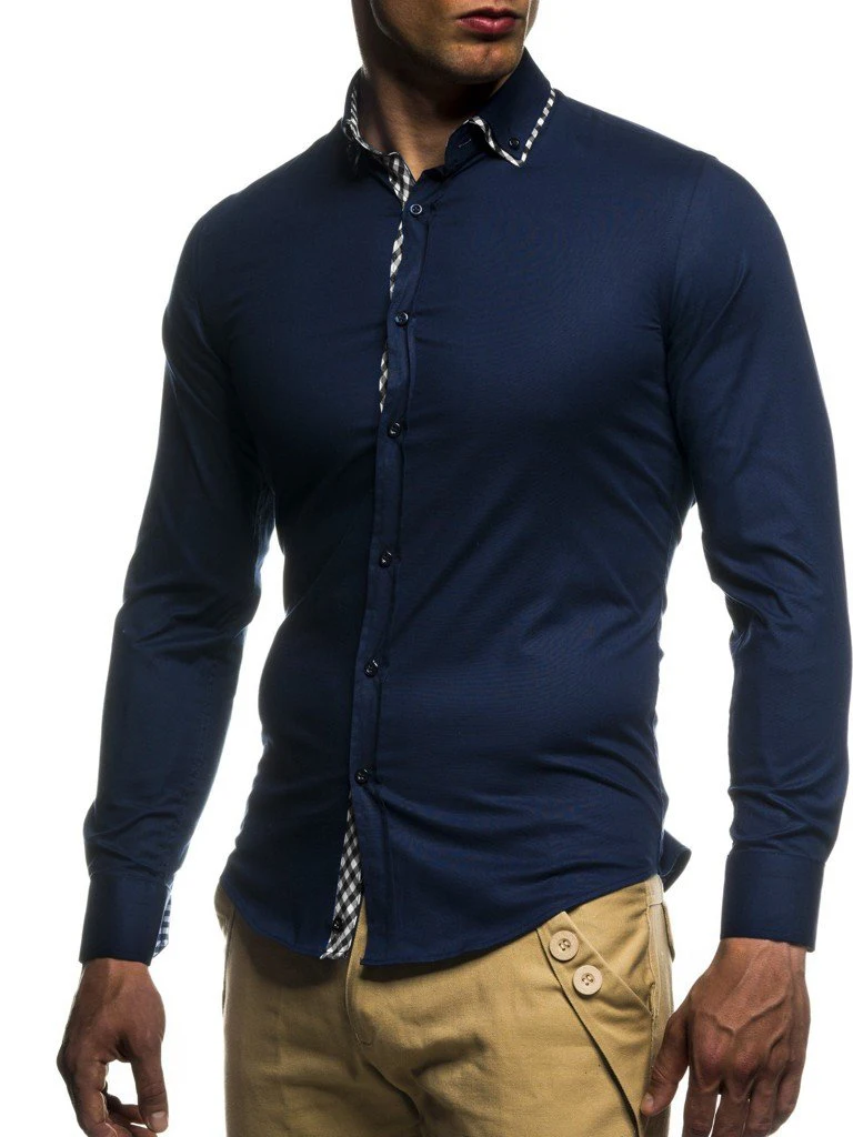 

Light Blue Summer Trends 2021 Products Big Size Mens Long Sleeve Dress Shirts Black Party Male Social Blouses Button Up Clothes