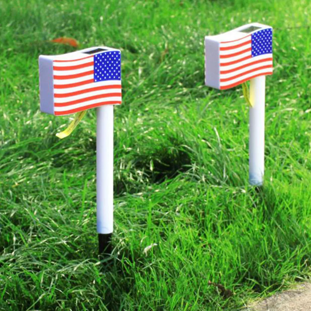 

2pcs Independence Day Decorative Solar Energy Light for Home (Assorted Color)