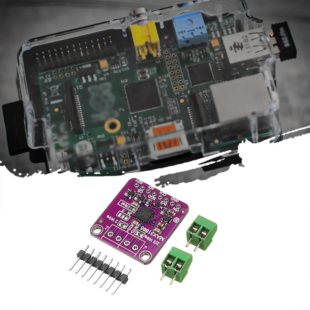 

MAX31865 PT100 to PT1000 RTD-to-Digital Converter Board Temperature Thermocouple Sensor Amplifier Module 3.3V/5V For Arduino