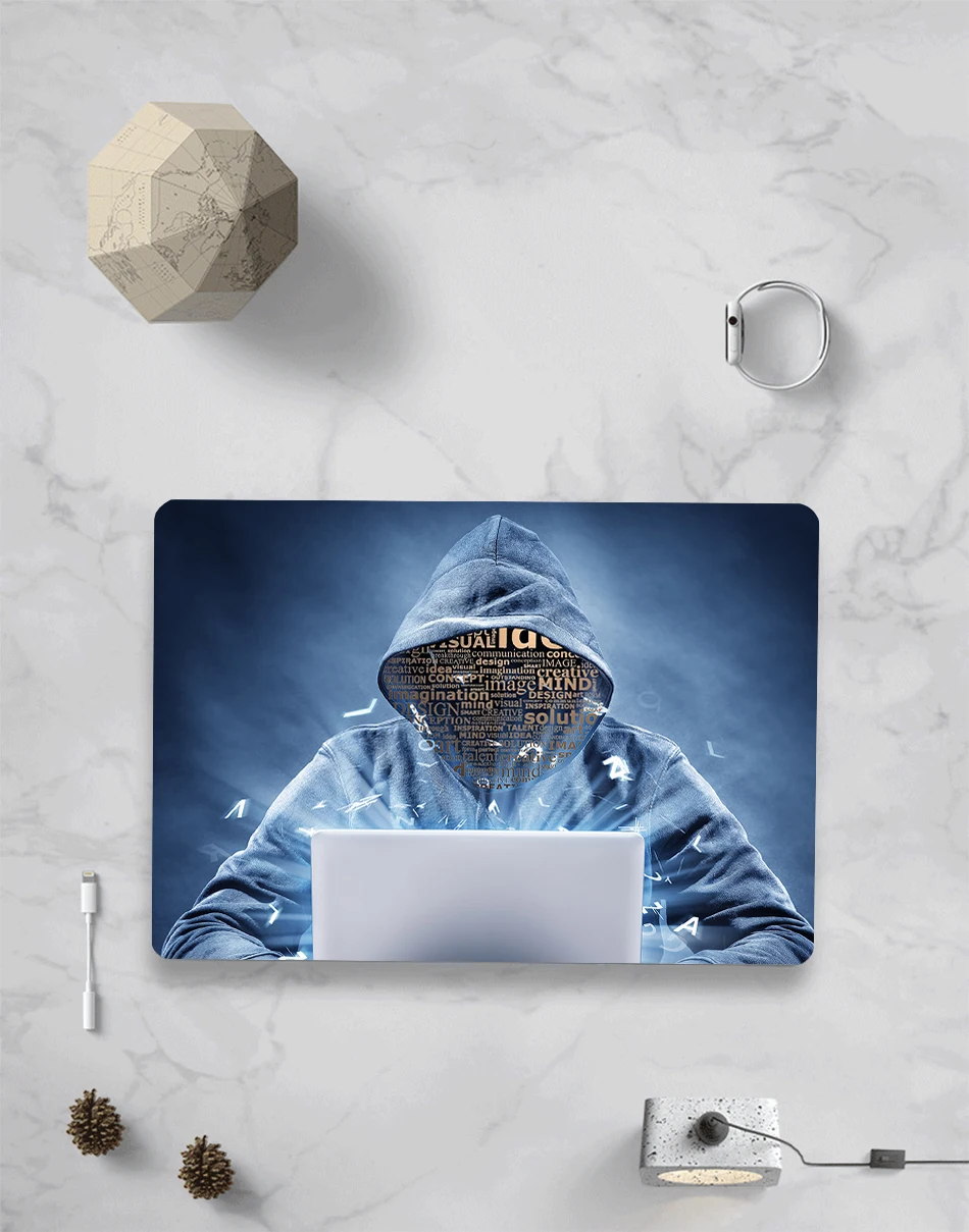 MTT для Apple Macbook Air Pro retina 11 12 13 15 дюймов чехол для ноутбука с сенсорной панелью ПК Жесткий Чехол таинственный хакер чехол для ноутбука