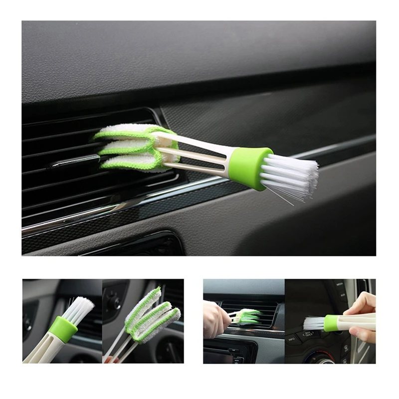 

13 Pieces Car Cleaner Brush Set Including Detail Brush Wire Brush & 1x Center Dashboad Console Cover for MINI Cooper F55