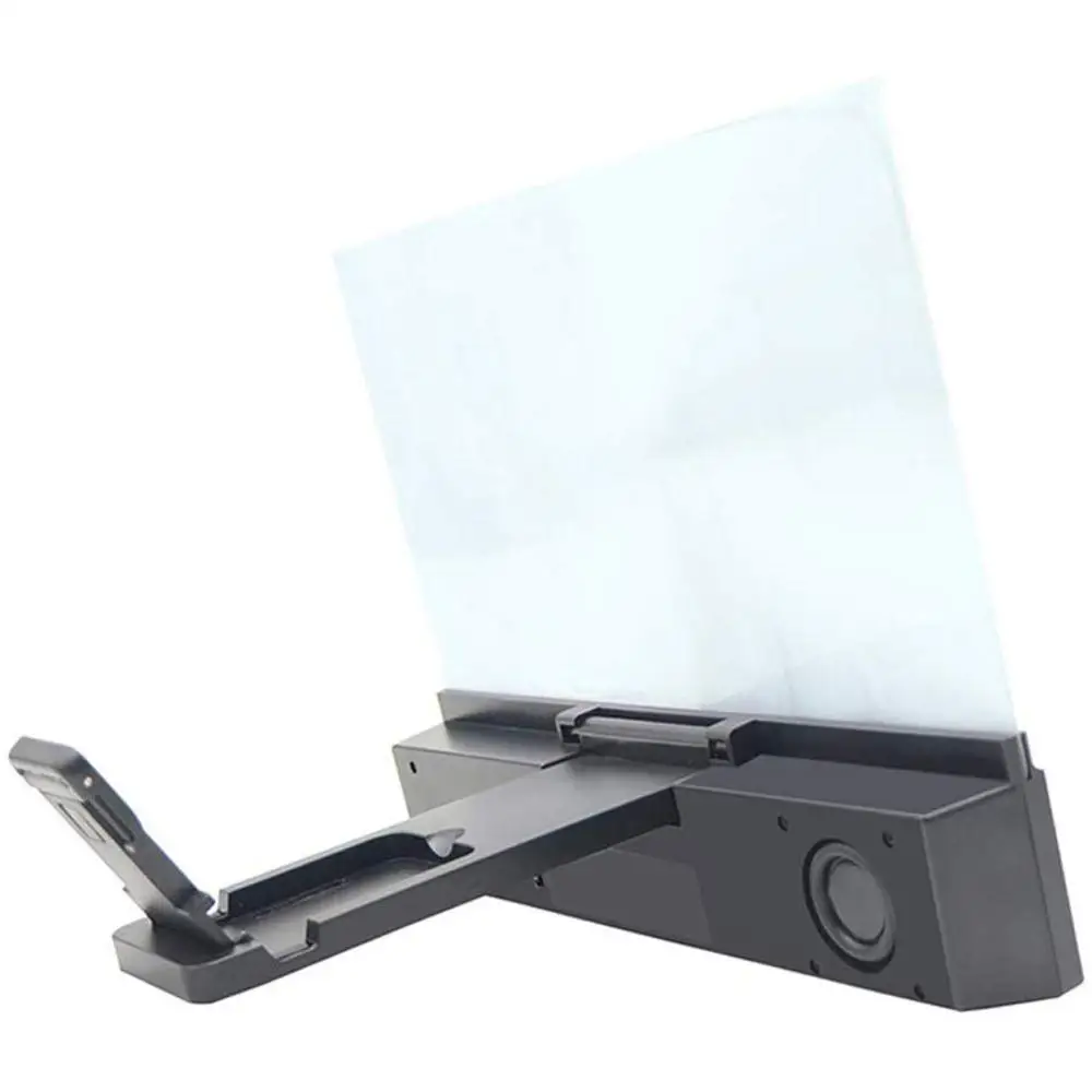 

12'' 3D Screen Magnifier with Bluetooth Speaker HD Protable Movies Amplifier with Foldable Holder Stand Drop Shipping