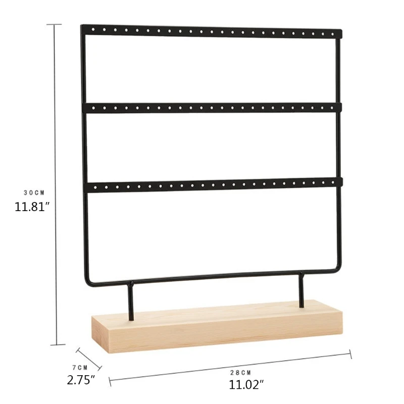 

72 Holes Earrings Holder Tower Shelf Shape Jewelry Display Holder Drawer Earrings Storage for Jewelry /Wedding Earrings earrings
