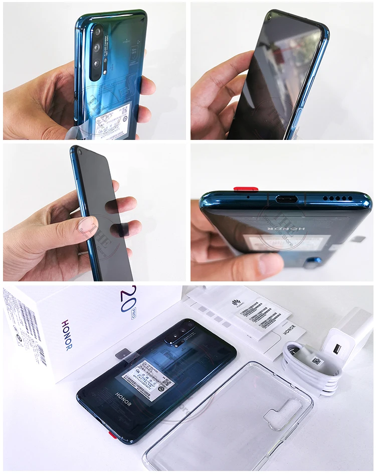 Honor 20 Pro Global rom 8 ГБ 128 ГБ 256 ГБ 6,26 дюймов FHD+ 2340X1080P 48.0MP+ 32.0MP отпечаток пальца NFC Kirin 980 восьмиядерный смартфон