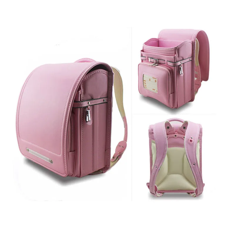 

Hot Child Randoseru Fashion School Bags for Boy and Girl Children Backpack Japanese Student BookBag Kids Large Primary Schoolbag