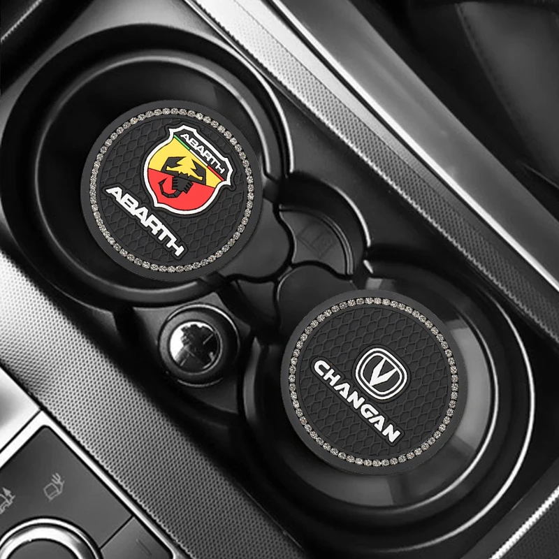 1 Pcs Diamond Car Coasters Silica Gel Anti-slip Pad Mat For Tesla model 3 2021 s x y invader bonina cruze hilux car accessorie | Автомобили