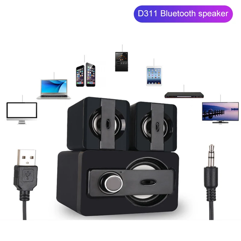 USB 2 1 Bluetooth динамик 3D объемный звук 11 Вт богатый бас сабвуфер музыкальный для