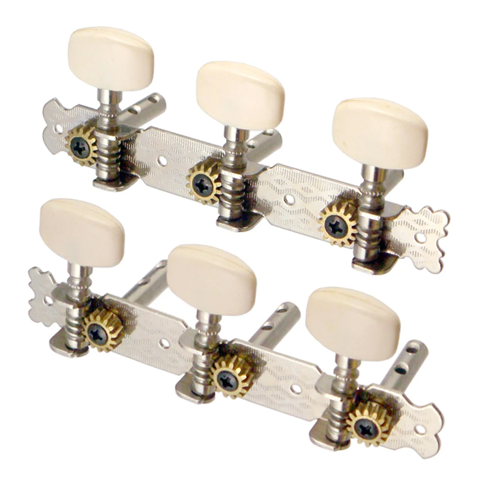 2 Chrome Acoustic Guitar Tuning Pegs Keys Tuners For Folk | Спорт и развлечения