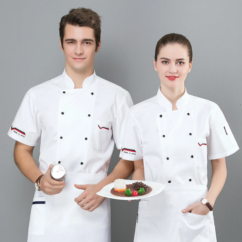 Мужская женская униформа для шеф повара мужская форма с коротким рукавом