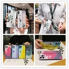 Чехол-накладка для Xiaomi Redmi Note 8, 9, 10 Pro Max, 9S, 10S, 7, Poco X3 NFC F3, Mi 9T, 9 Lite, A3, с ремешком на запястье