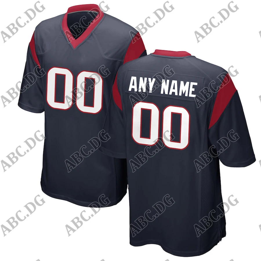 

Customized Stitch American Football Jersey Men Women Kid Youth Houston Navy Custom Team Color Game Jersey Any Name Any Number