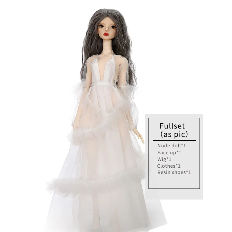 Full set as pic Новое поступление FreedomTeller BJD кукла 1/4 Sybil 44 см женское тело Fairyland Iplehouse модный подарок как Lillycat - Цвет: Full set as pic