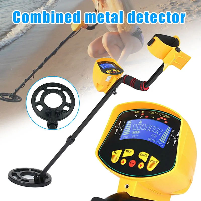 

LCD Metal Detector Gold Digger Hunter Deep Sensitive Waterproof Coil with Headphone
