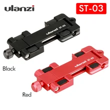 Ulanzi ST-03 Metal phone Holder Tripod Mount with Cold Shoe Mount Arca-Style Quick Release Plate for iPhone 12 11 Pro Max Huawei
