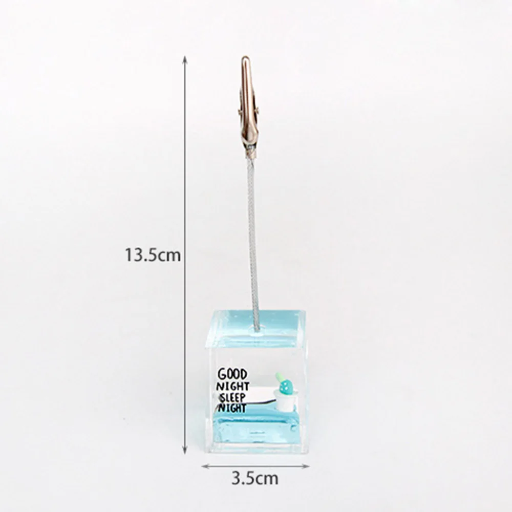 

3Pcs Memo Clip Holder Stand with Alligator Clasp for Pictures Paper Note Clip )