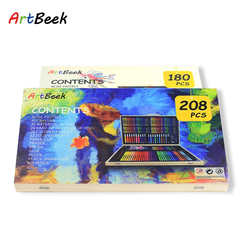 ArtBeek Арт Набор деревянная коробка детского рисунка канцелярские товары