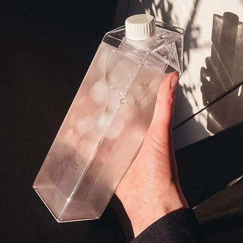 Прозрачная бутылка для молока и воды 500 мл посуда напитков шейкер Спортивная